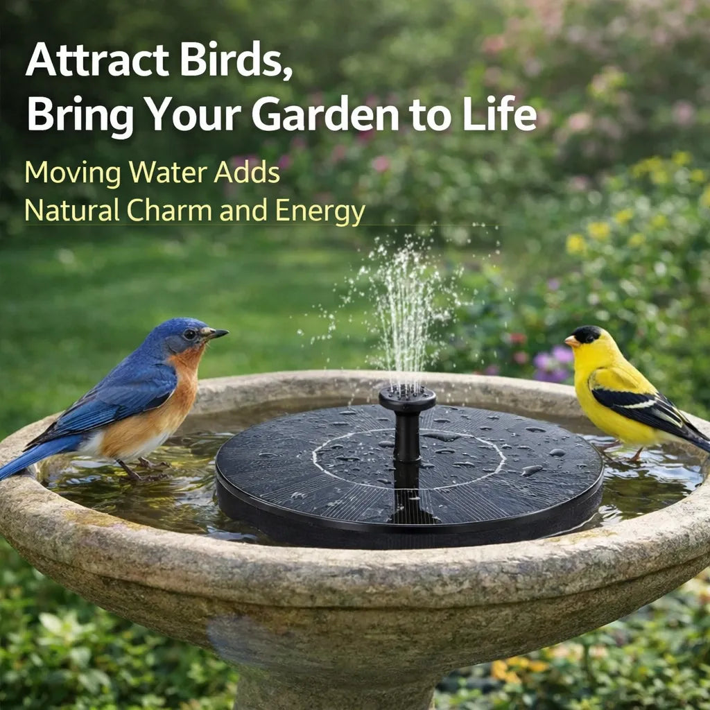 ⛲ Solar Garden Fountain Pump 🔥