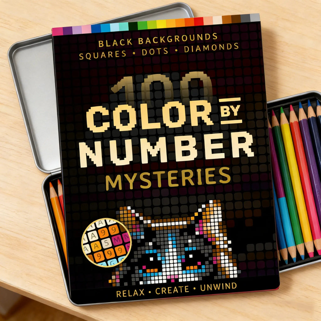 109 Digital Coloring Puzzles: Adult Relaxation and Stress Relief Coloring Book