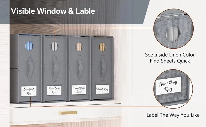 📦 Bed Sheet Organizers & Storage Boxes