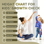 Wall-Mounted Height Measurement Chart with Mirror & Stickers – Track Your Child’s Growth in Style!