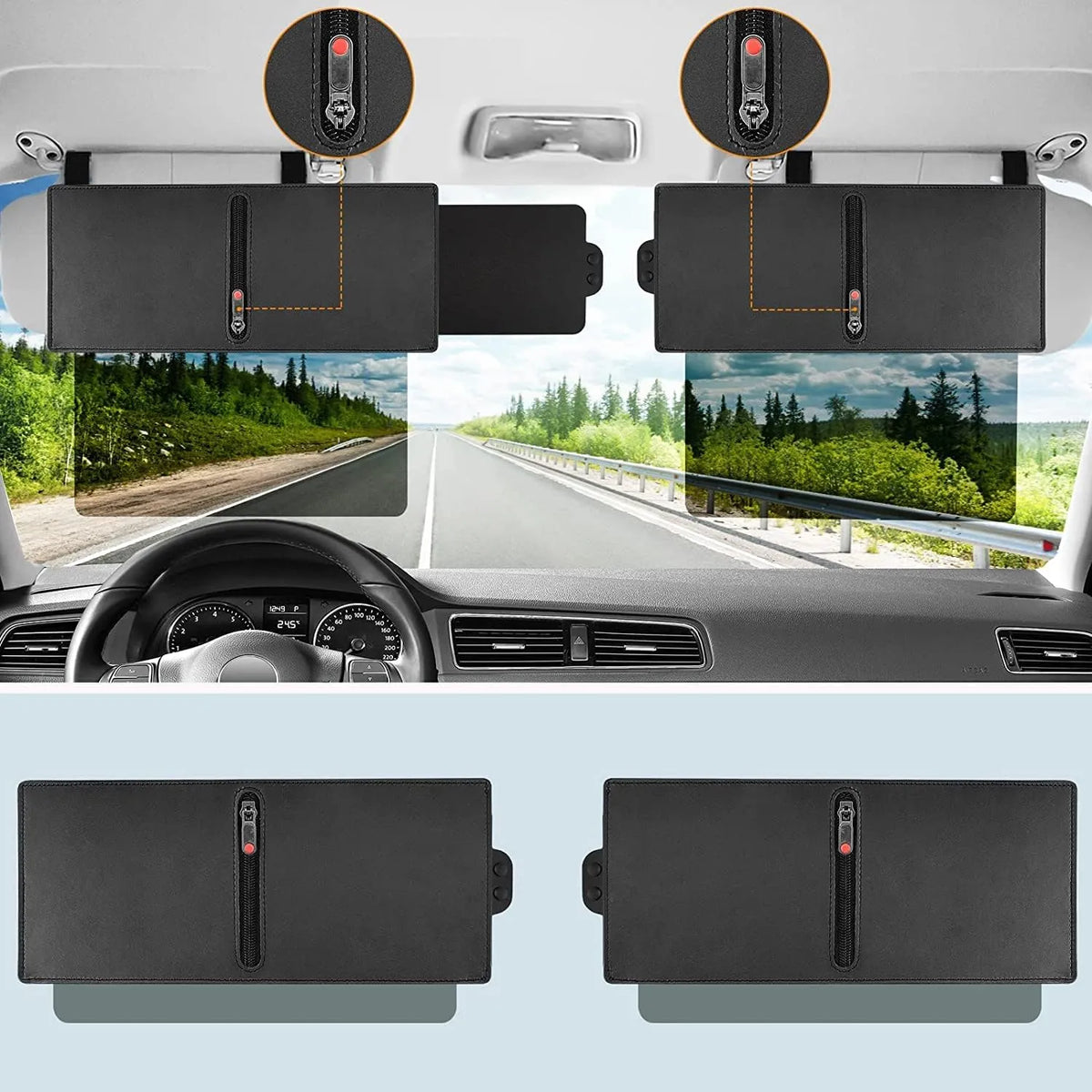 Polarized Car Sun Visor Extension