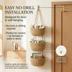 🌿Behind-the-Door Hanging Storage Basket (3-Tier Wall-Mounted Organizer)