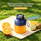 🥤 Blend Fresh Anywhere, Anytime Portable Wireless Juicer Cup