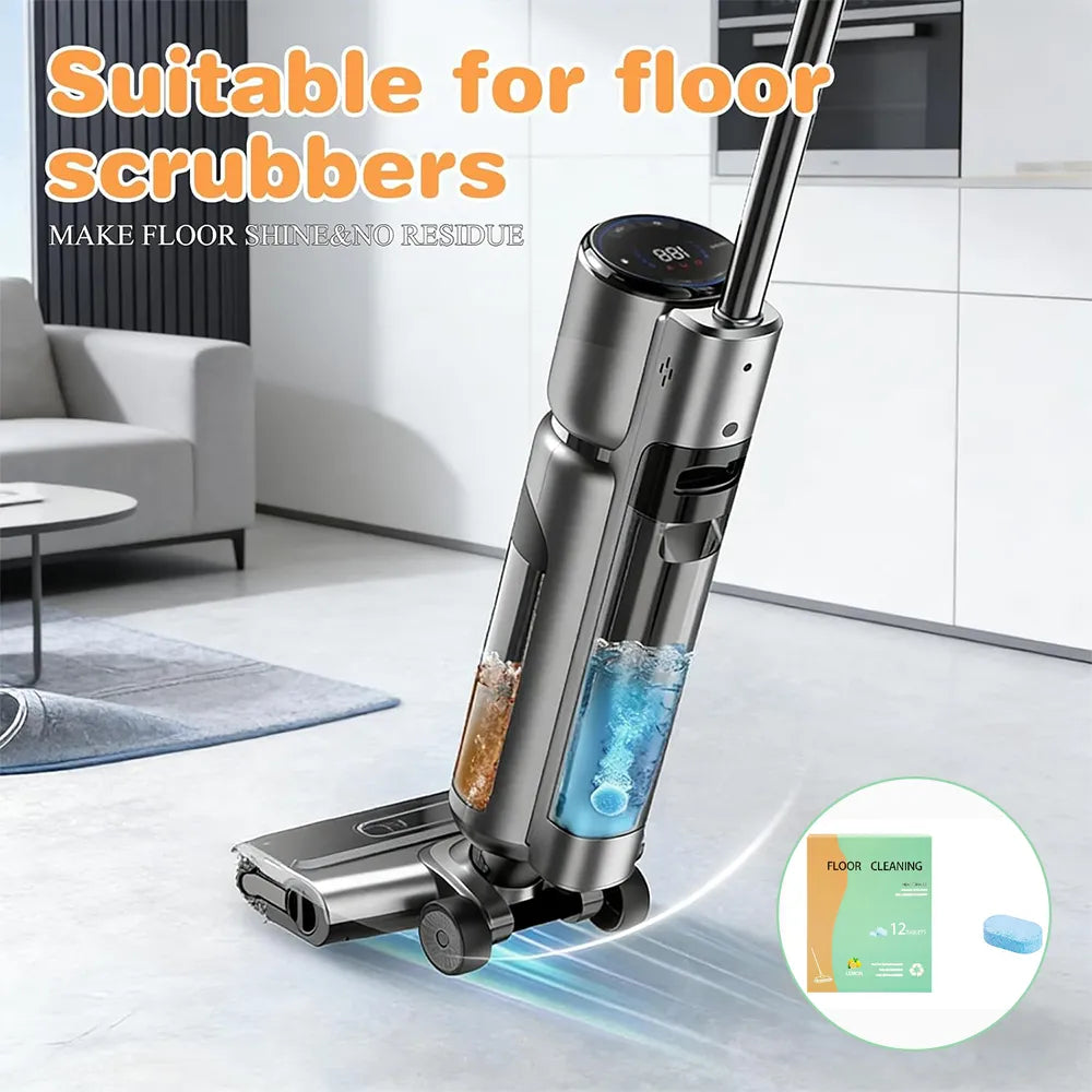 🧼 🍋12-Pack Floor Cleaning Tablets – Deep Clean Your Hard Floors with Ease