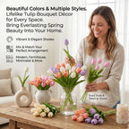 🌷 Lifelike Tulip Bouquet Décor for Every Space