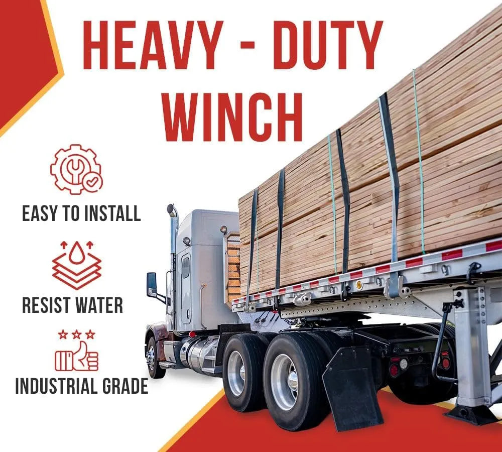Sliding Winch for Flatbed Trailer – Heavy-Duty Cargo Securement Made Easy