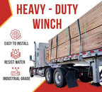 Sliding Winch for Flatbed Trailer – Heavy-Duty Cargo Securement Made Easy