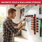 🔧 Magnetic Screwdriver & Wrench Organizer