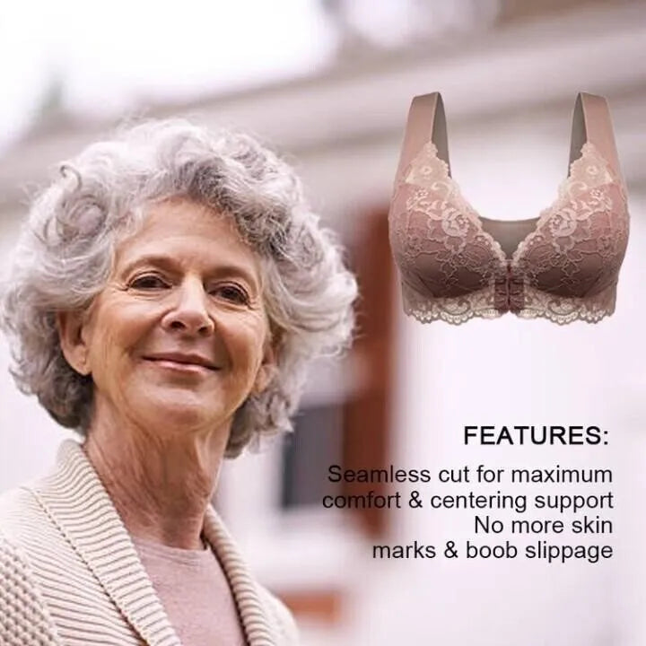 LAST DAY 49% OFF-Bra For Women Front Closure 5D Beauty Back Sports Comfy Bra