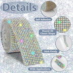 Peel-and-Stick Rhinestone Mesh Tape