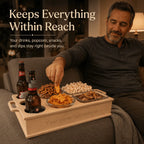 Wooden Couchbar™ Sofa Snack & Drink Organizer