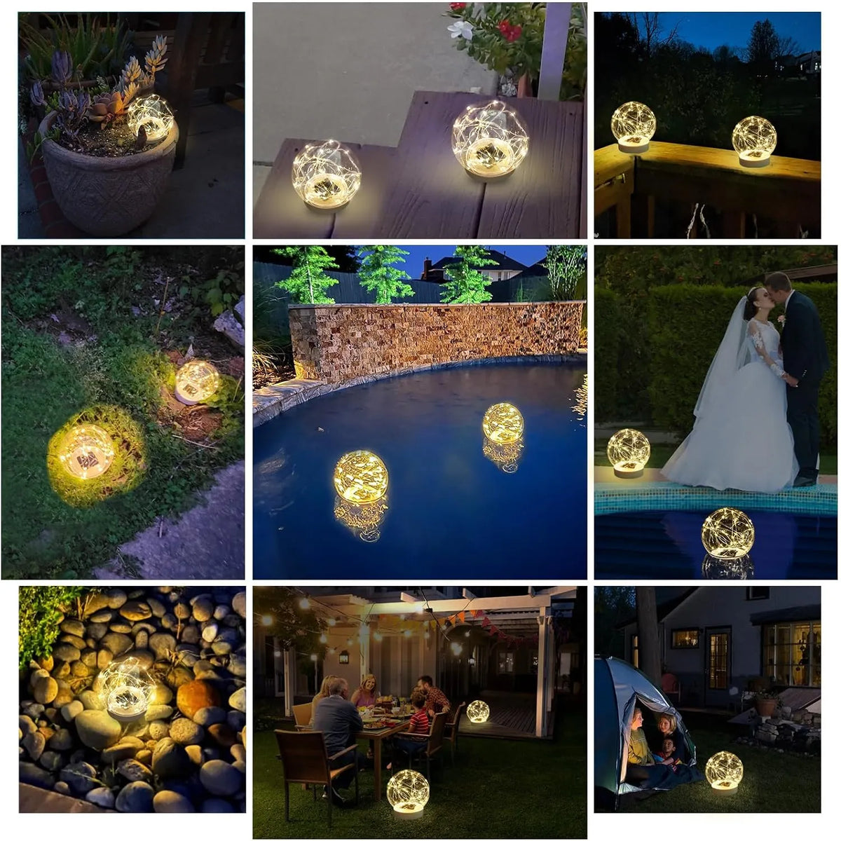 🌟 All-Night Glow, Zero-Maintenance ✨ Solar Floating Pool Lights That Wow