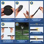 ✨ Solar Pathway Lights – Outdoor Waterproof Garden Lights