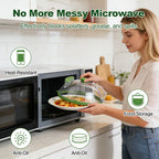 🍽️ Microwave Splatter Cover with Steam Vent