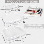 Clear Hard-Shell Zip Organizer Set