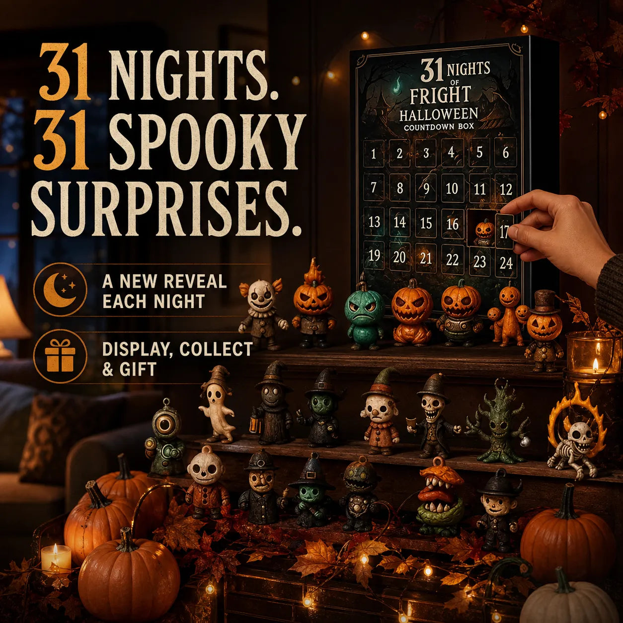 31 Nights of Fright Halloween Countdown Box