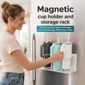 🥤 Magnetic cup holders and storage racks