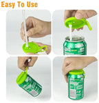 Silicone Straw Can Drink Lid, BPA Free, Reusable