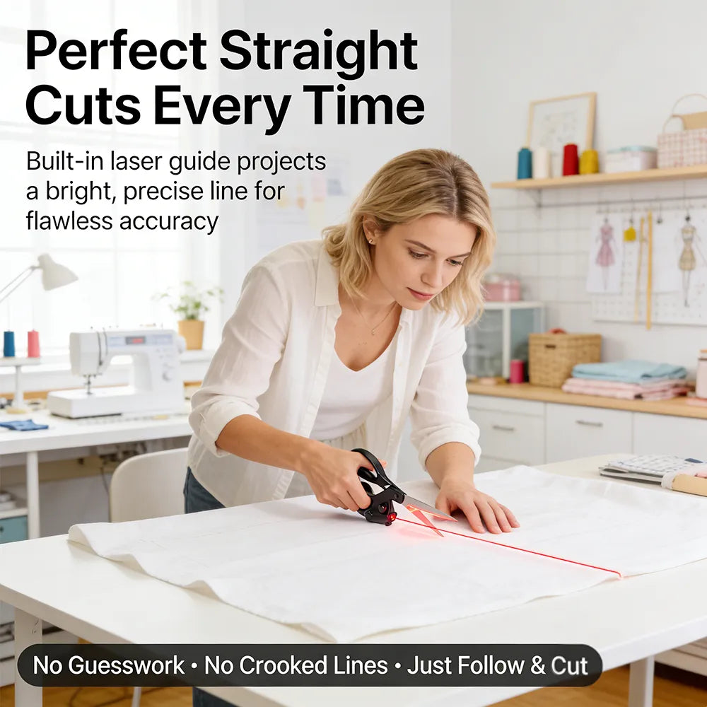 ✂️ Professional Laser Guided Sewing Scissors