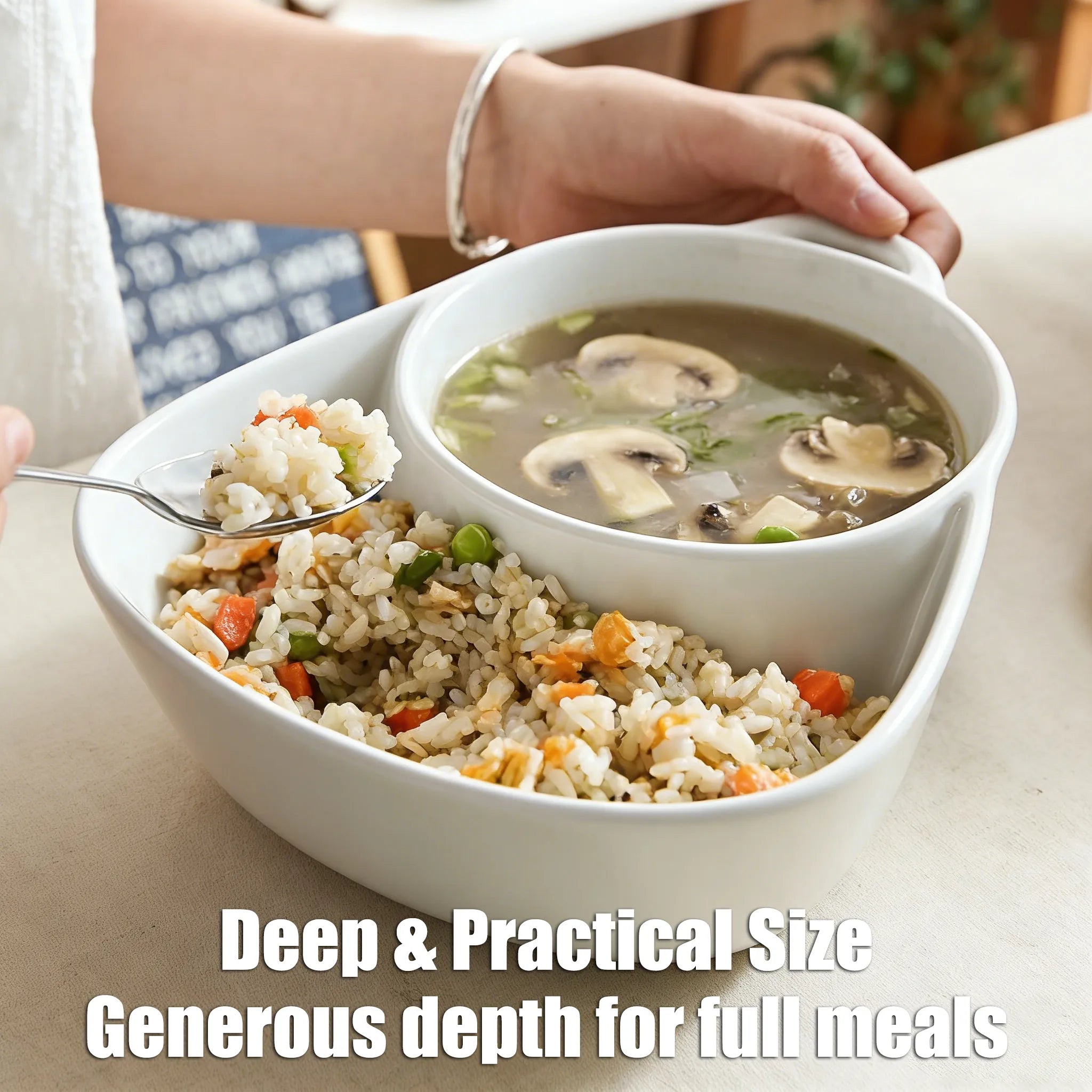 🥣 Chip & Dip Bowl Set — Anti-Soggy Cereal & Multi-Use Serving Bowl