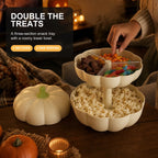 2-Tier Pumpkin Snack & Candy Serving Box