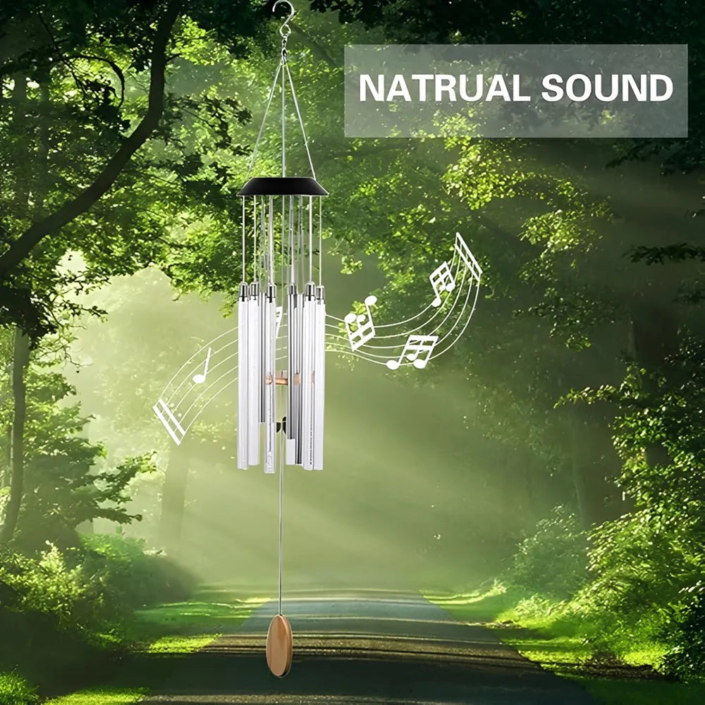 🌈 Solar Color-Changing Wind Chime Light
