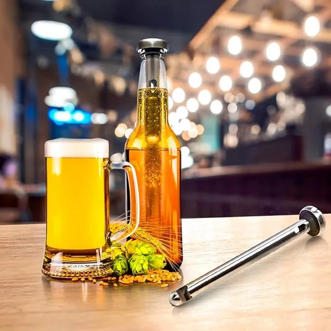 🧊 Chill Your Beer Instantly – Stainless Steel Beer Chiller Sticks with Built-in Bottle Opener 🧊