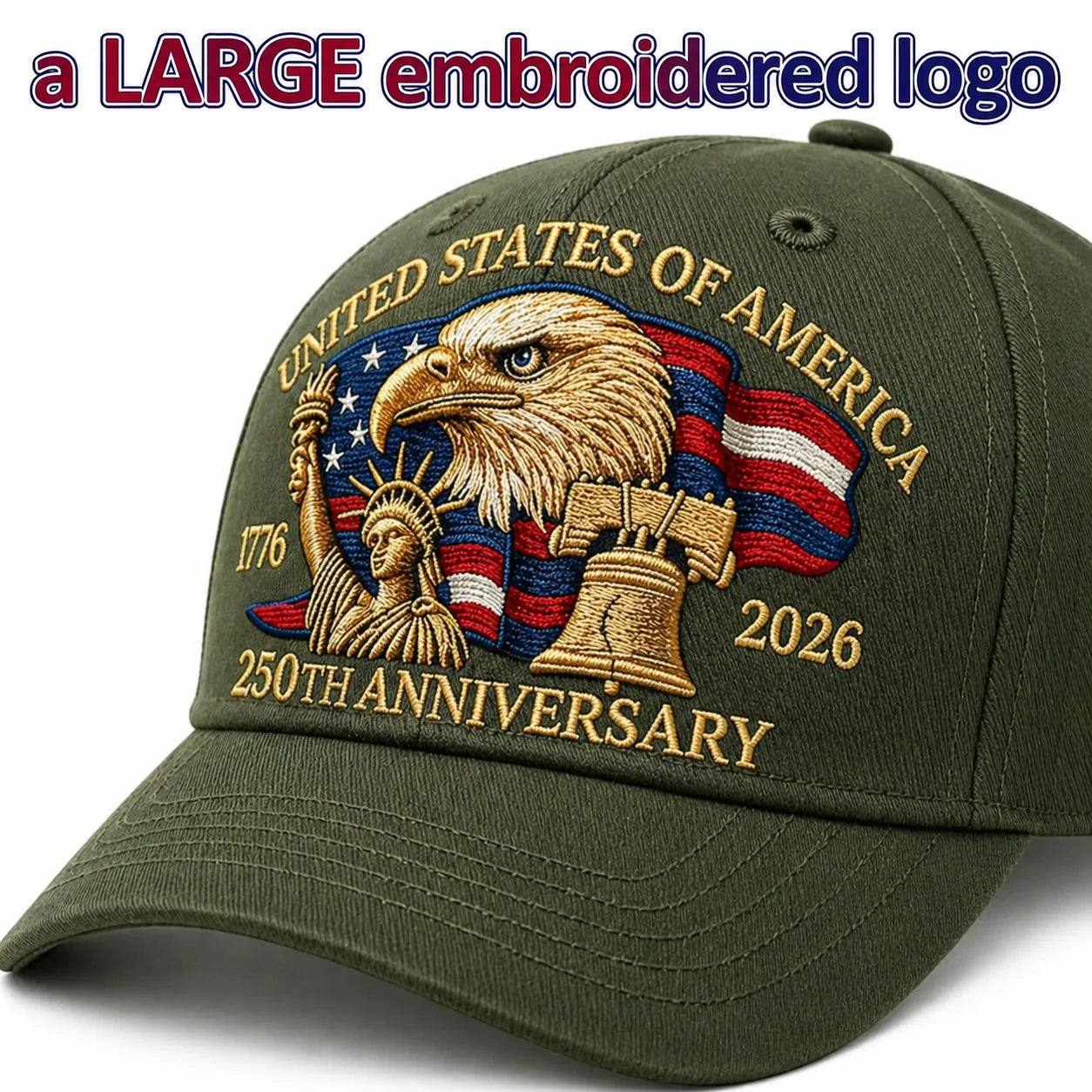 🦅 Eagle & Liberty – United States 250th Anniversary Hat