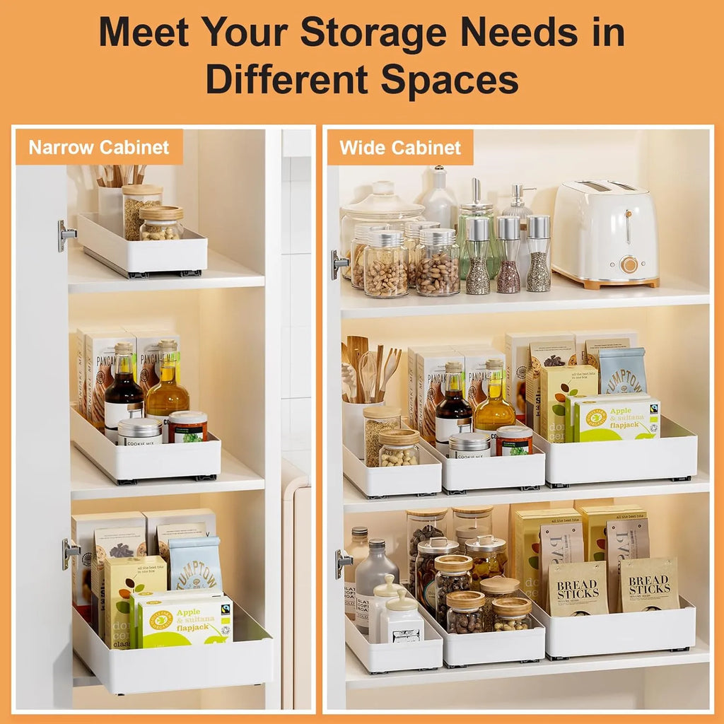 ✨ Pull-Out Cabinet Organizer System