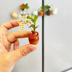 Creative Mini Ceramic Vase Magnets (Set of 8)