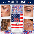 🇺🇸 Patriotic-Themed Body Glitter Sticks