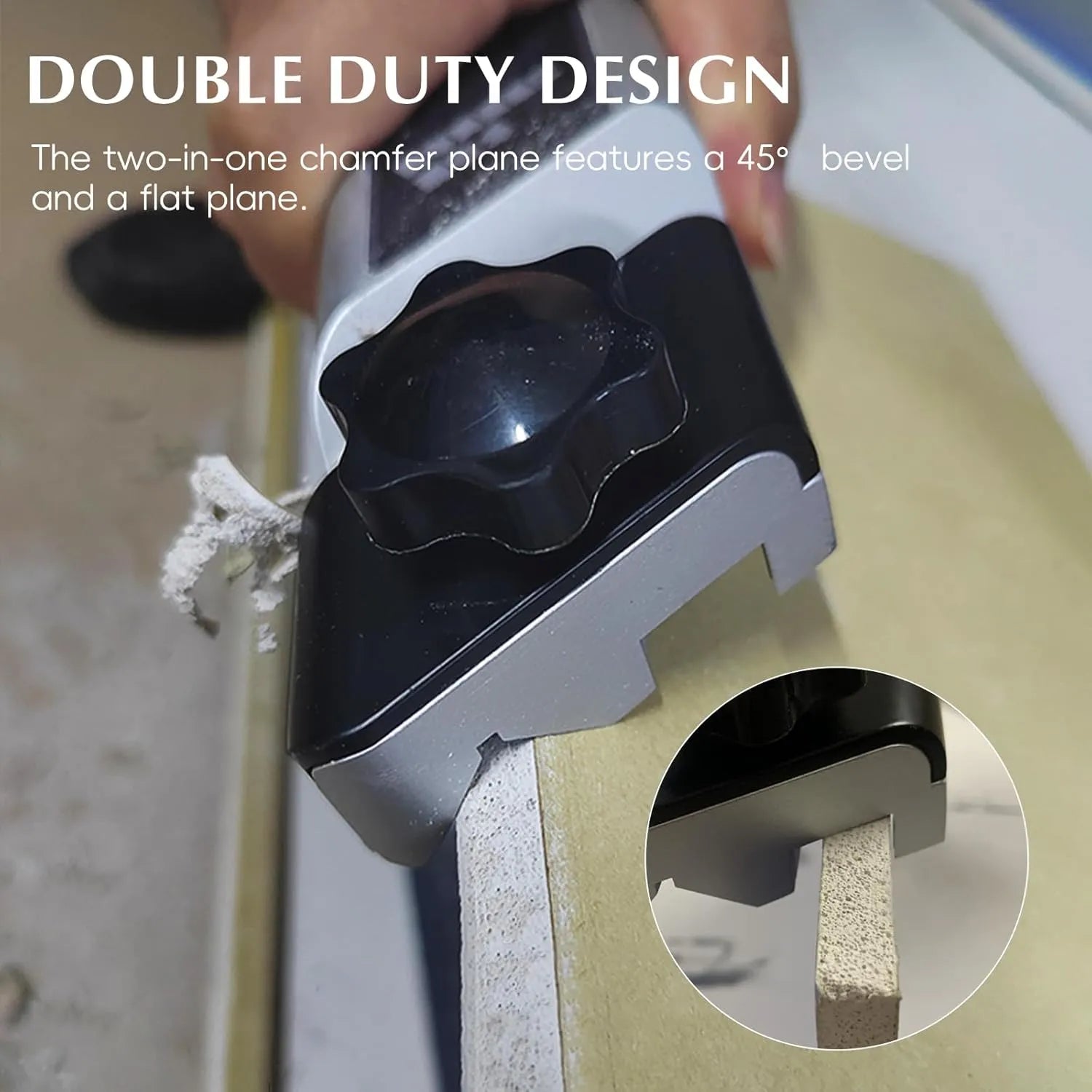 V-shaped chamfering manual wood planer