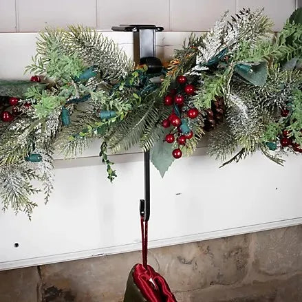 Adjustable Garland & Stocking Mantel Hanger Set