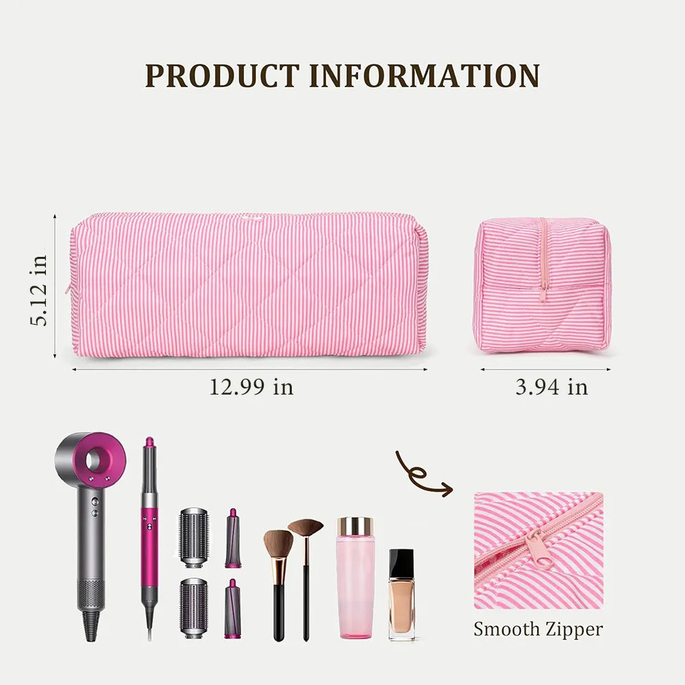 🌸 Quilted Floral Travel Organizer Bag