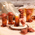 32-Piece Cowboy Boot Shot Glass Set with Mini Hats