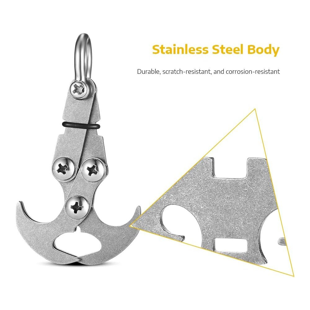 Foldable Stainless Steel Four-Claw Retrieval Hook – Small or Large