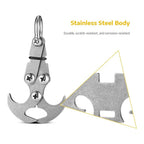 Foldable Stainless Steel Four-Claw Retrieval Hook – Small or Large