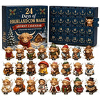 Complete 24-piece Highland cow miniature assortment