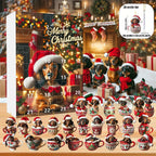 24-Day Cat & Dog Christmas Advent Calendar with Acrylic Ornaments