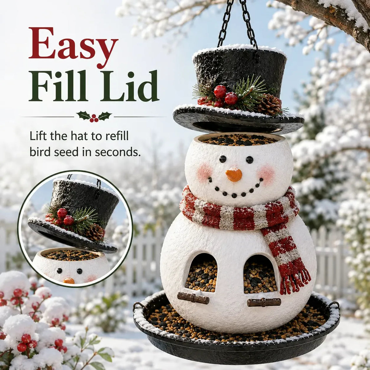 Christmas Character Hanging Bird Feeders