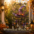 Halloween Stained-Glass-Look Suncatcher Hanging Decor