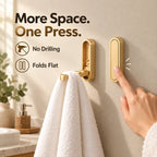 Press-to-Open Space-Saving Folding Wall Hook