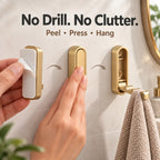 Press-to-Open Space-Saving Folding Wall Hook