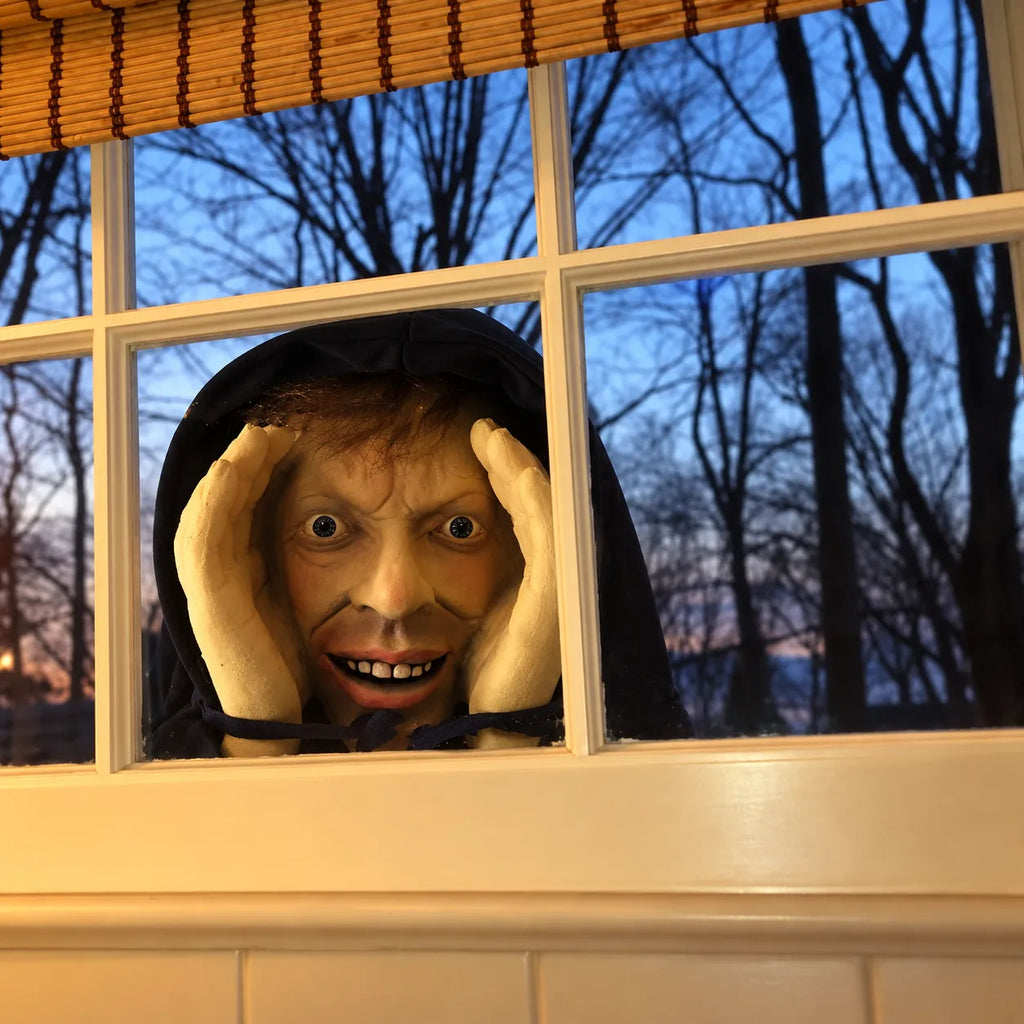 Realistic Peeping Window Halloween Prank Prop