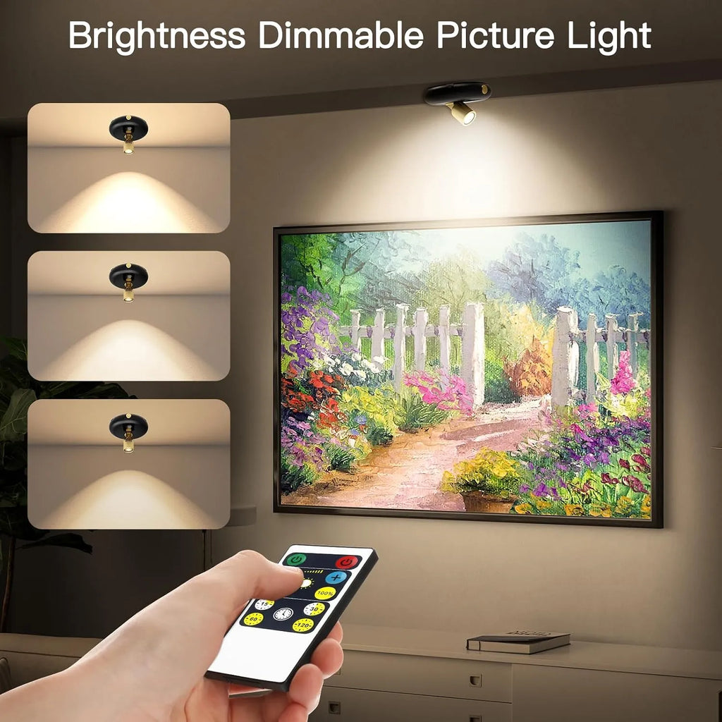 Rechargeable Wireless Accent Spotlights – 2-Pack