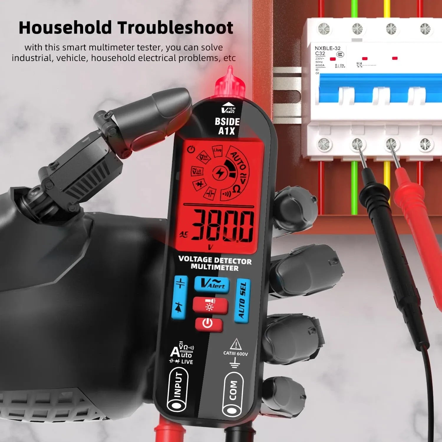 Smart Pen Multimeter with Auto Detection & Color Alerts
