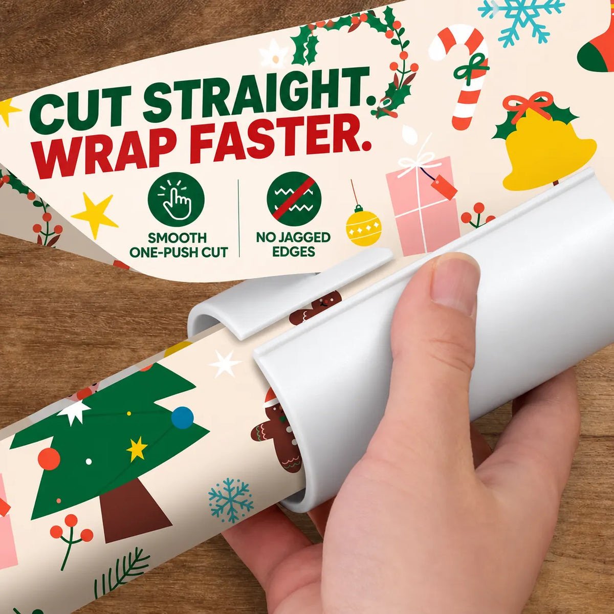 Smooth-Glide Wrapping Paper Cutter