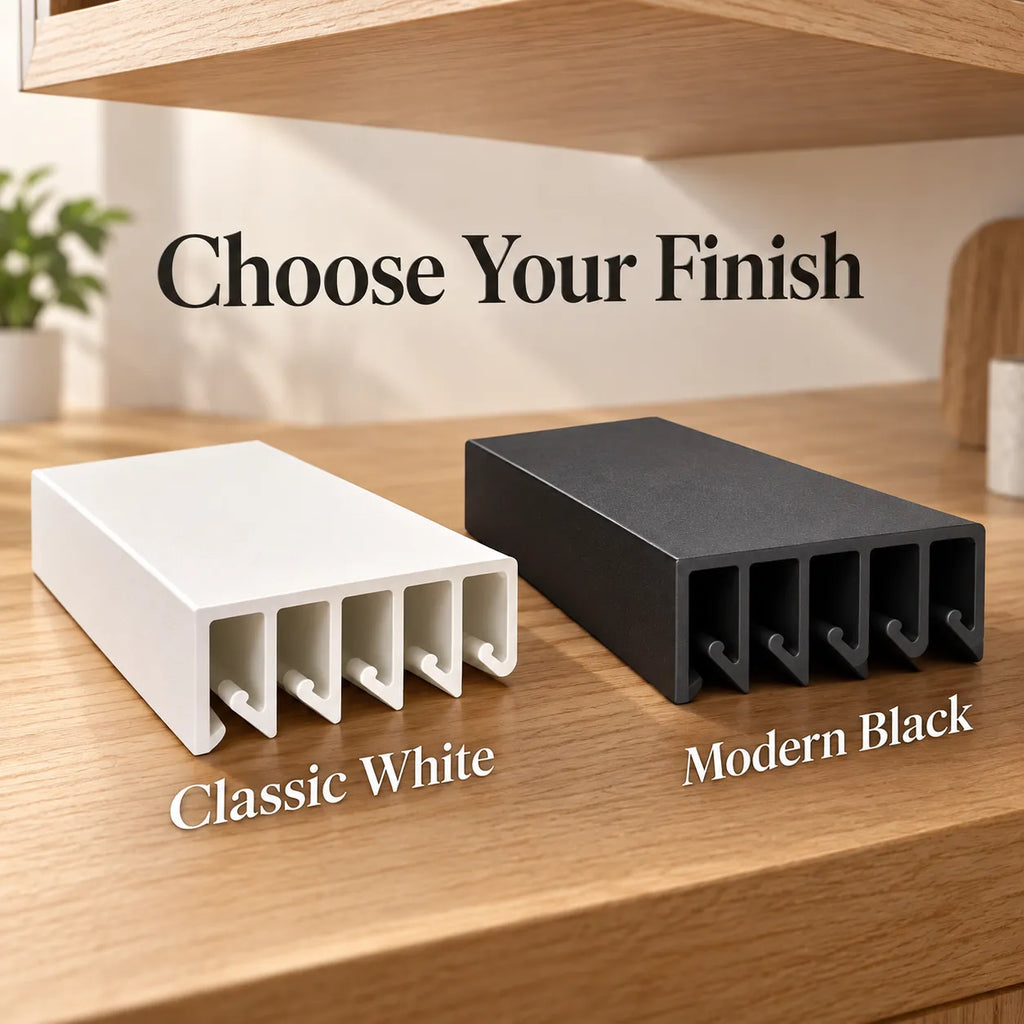 Space-Saving Under-Shelf Food Container Lid Organizer