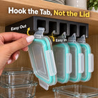 Space-Saving Under-Shelf Food Container Lid Organizer