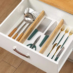Spring-Fit Bamboo Drawer Dividers